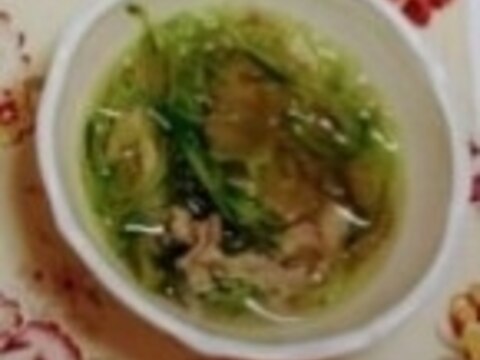 中華ザーサイ春雨スープ